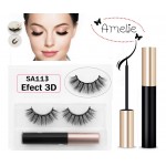 Gene false Amelie Effect 3D tip banda 1 pereche cu Magnet Cod SA113 + Adeziv cu magnet